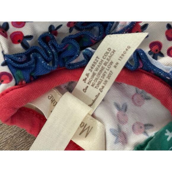 Matilda Jane Girl's Floral Winter Berry Make Believe Holiday Top Size 18-24M - Picture 6 of 7